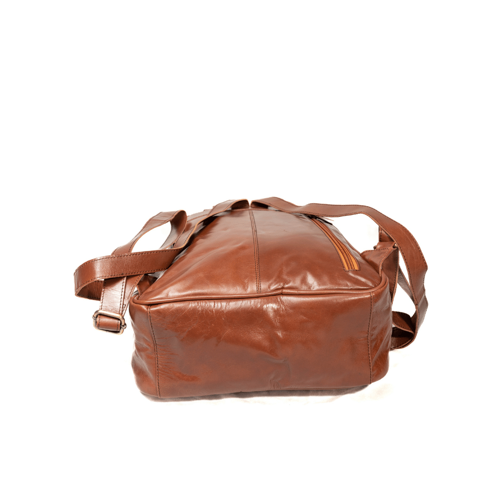 Best Australian Designed Chestnut Genuine Leather Backpack back bag Sling for Men Women Unisex