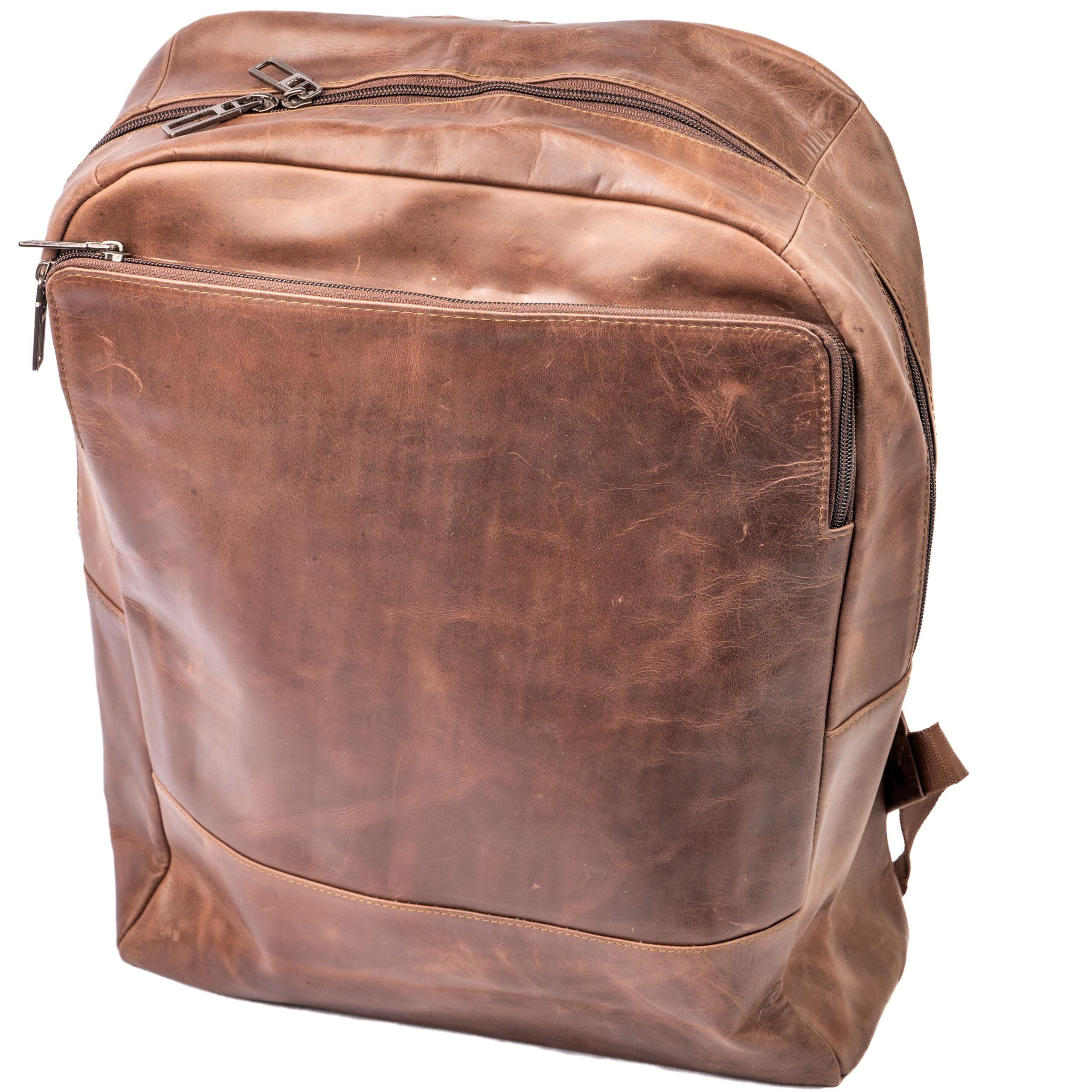 Brown Classic Backpack Laptop Bag