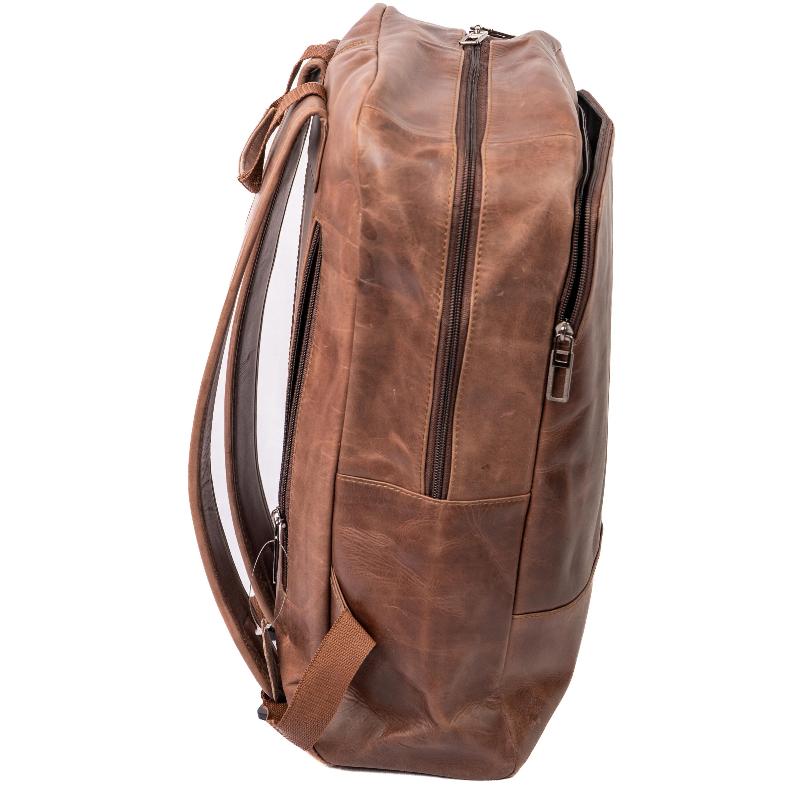 Brown Classic Backpack Laptop Bag