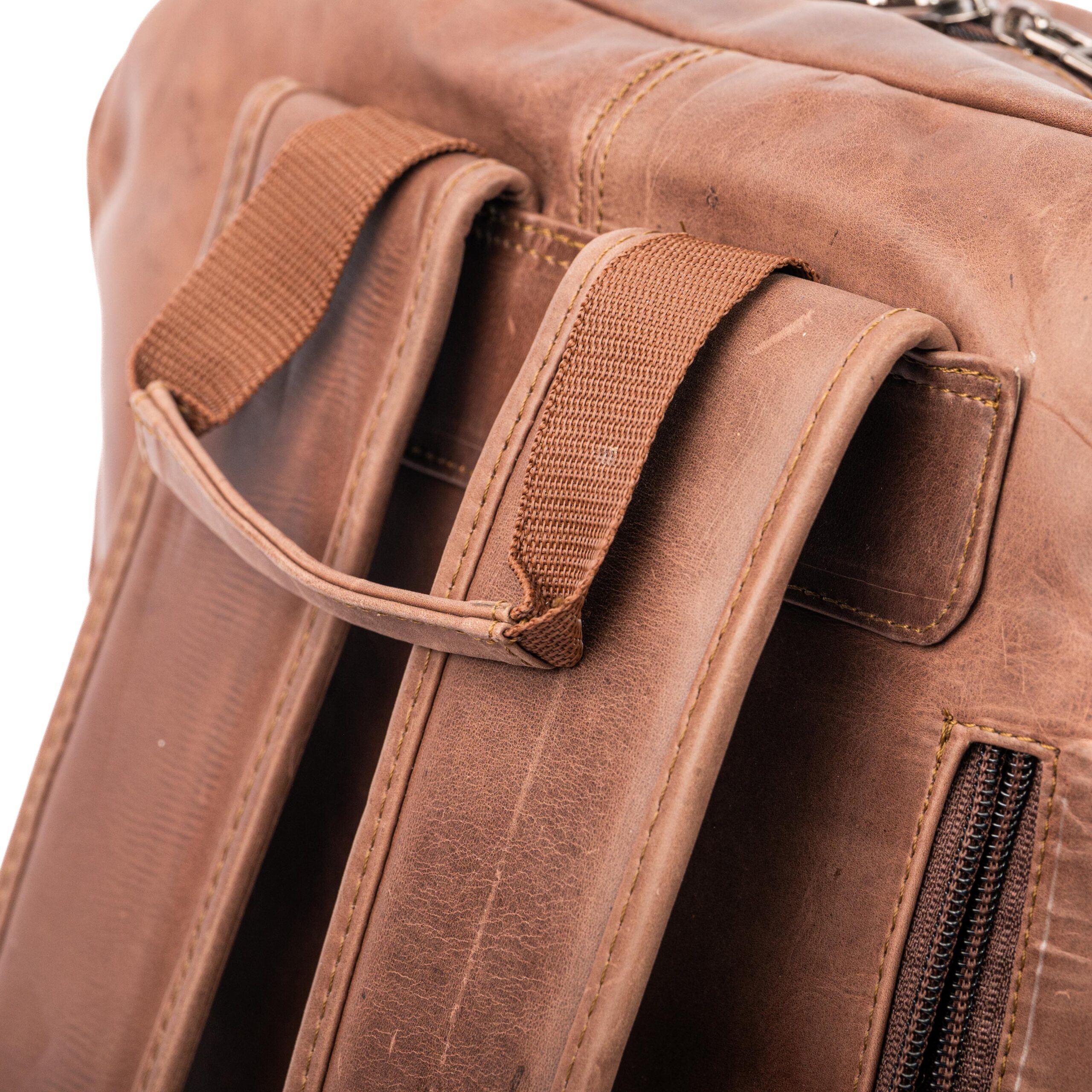 Brown Classic Backpack Laptop Bag